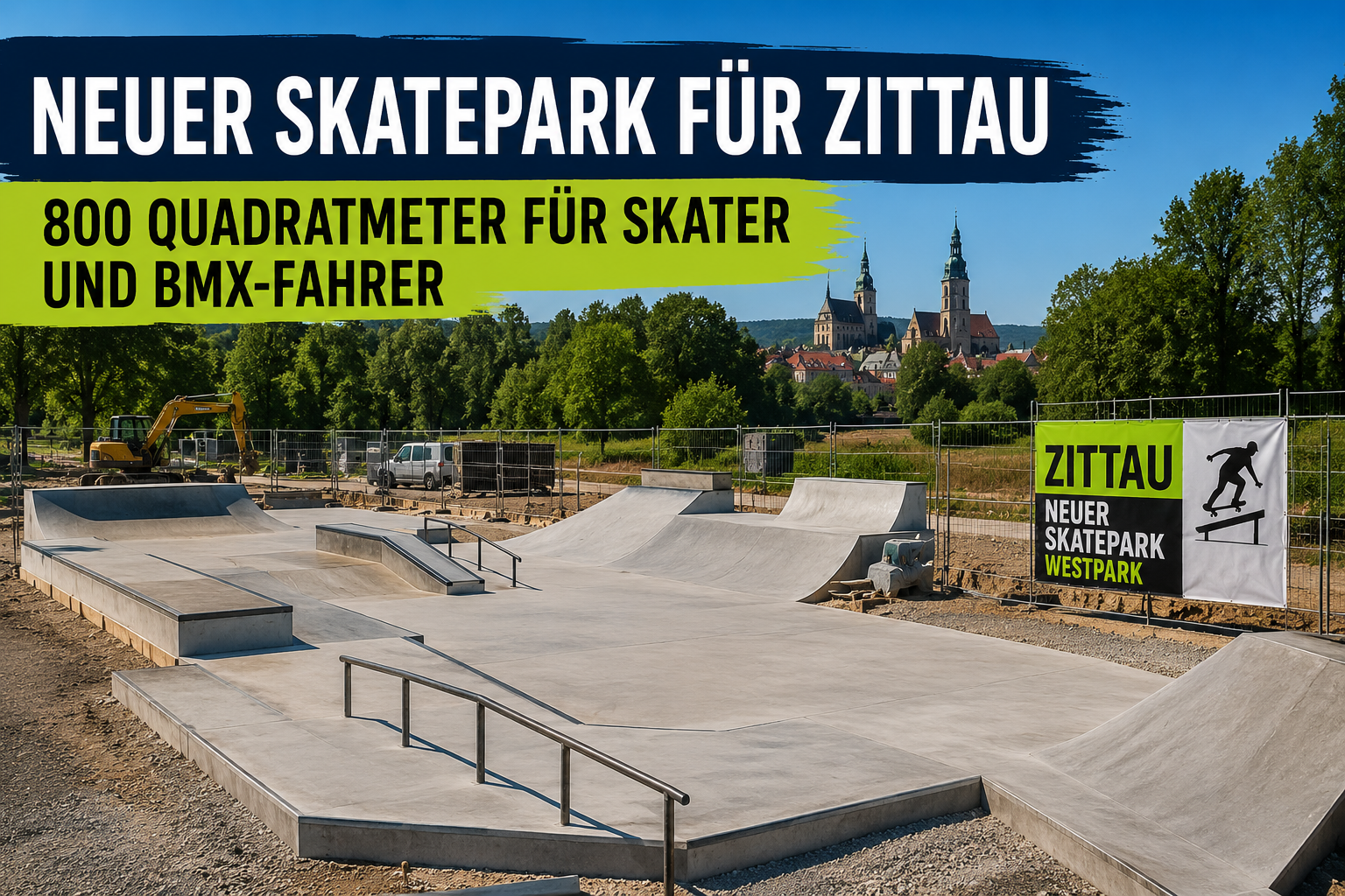 Neuer Skatepark für Zittau: 800 Quadratmeter für Skater und BMX-Fahrer