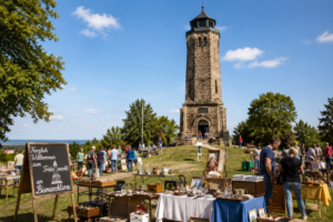 Trödelmarkt am Bismarckturm Neugersdorf auf dem Hutungsberg