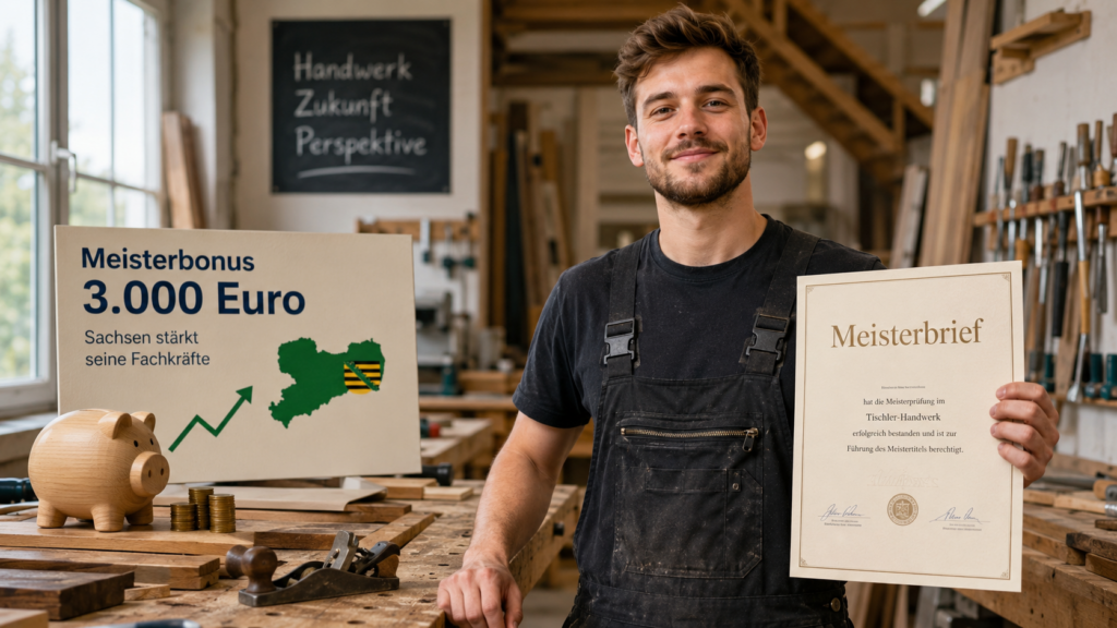 Sachsen erhöht Meisterbonus auf 3.000 Euro: Mehr Geld für Meister im Handwerk und in der Industrie