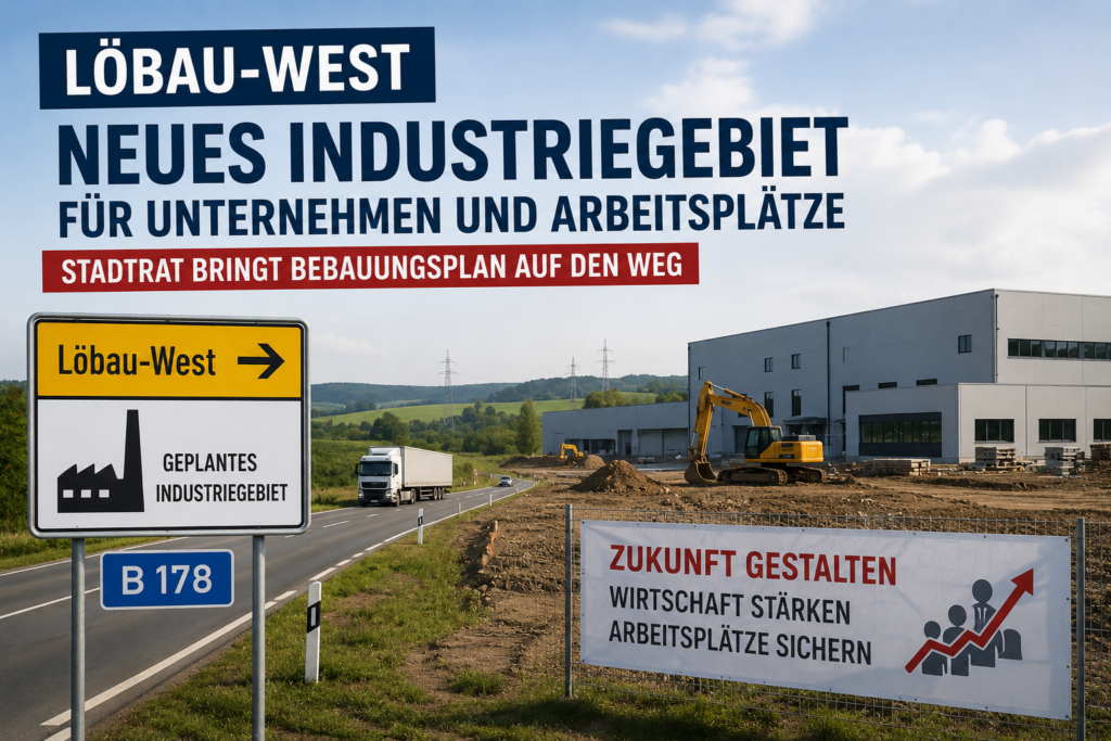 Geplantes Industriegebiet Löbau-West soll Unternehmen und neue Arbeitsplätze nach Löbau bringen
