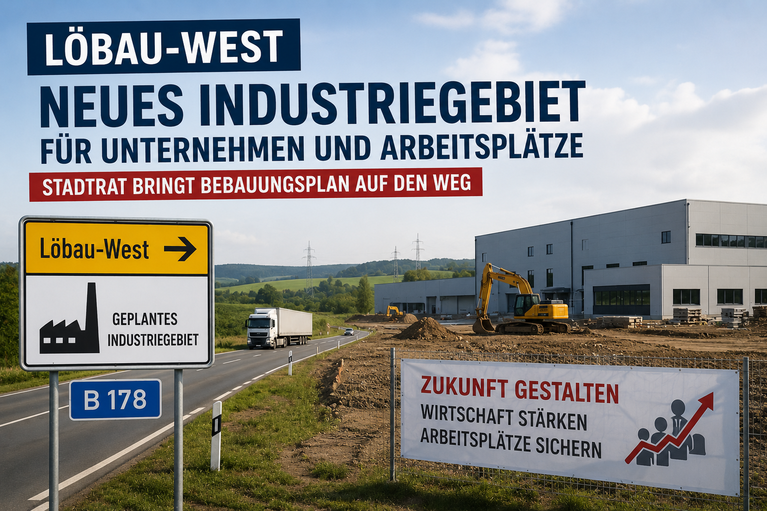 Geplantes Industriegebiet Löbau-West soll Unternehmen und neue Arbeitsplätze nach Löbau bringen