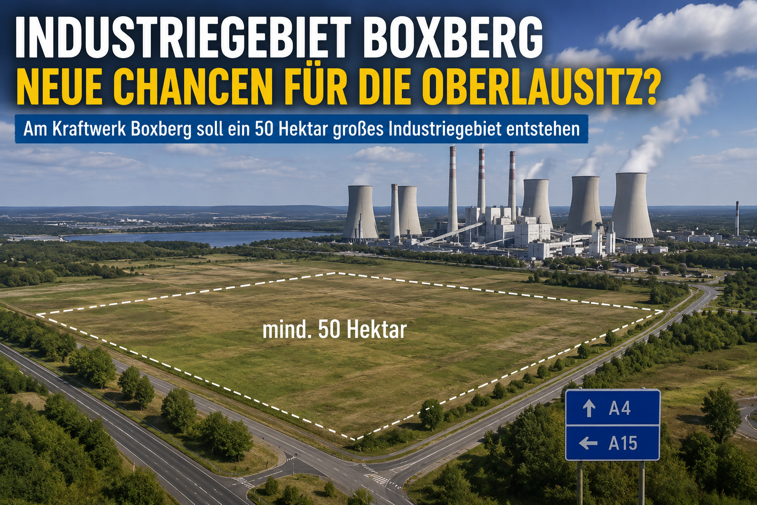 Industriegebiet am Kraftwerk Boxberg: Entsteht hier der neue Arbeitsplatzmotor der Oberlausitz?
