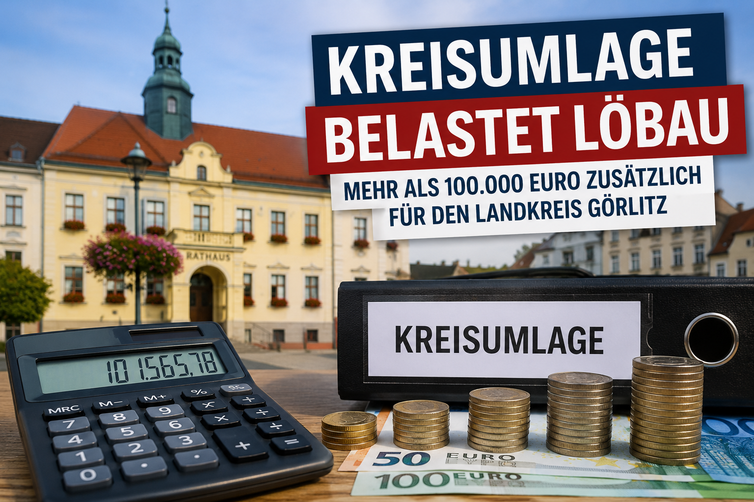 Löbau muss mehr als 100.000 Euro zusätzlich für die Kreisumlage an den Landkreis Görlitz bereitstellen